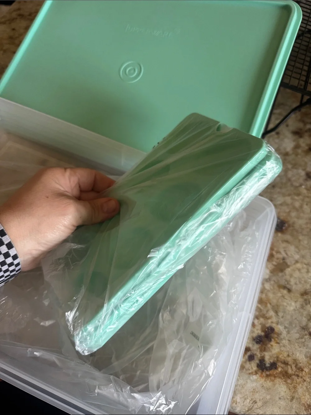 Tupperware Aqua Storage Set w egg inserts